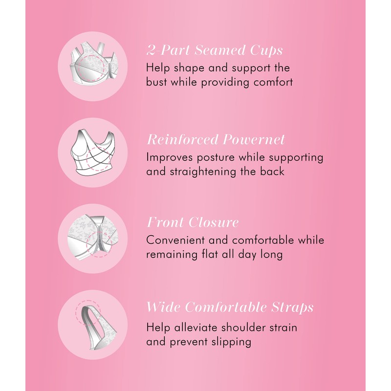 Exquisite Form 9600565 Women's FULLY Lace Wireless Back & Posture