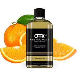 Fine Fragrance, Esencia para difusor aroma Naranja, 250ml, ultra concentrada para uso exclusivo en difusores profesionales y aromaterapia