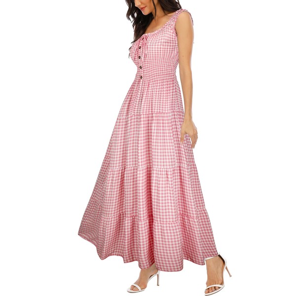 OSTOO Women's 2025 Summer Boho Floral Print Tiered Casual Flowy