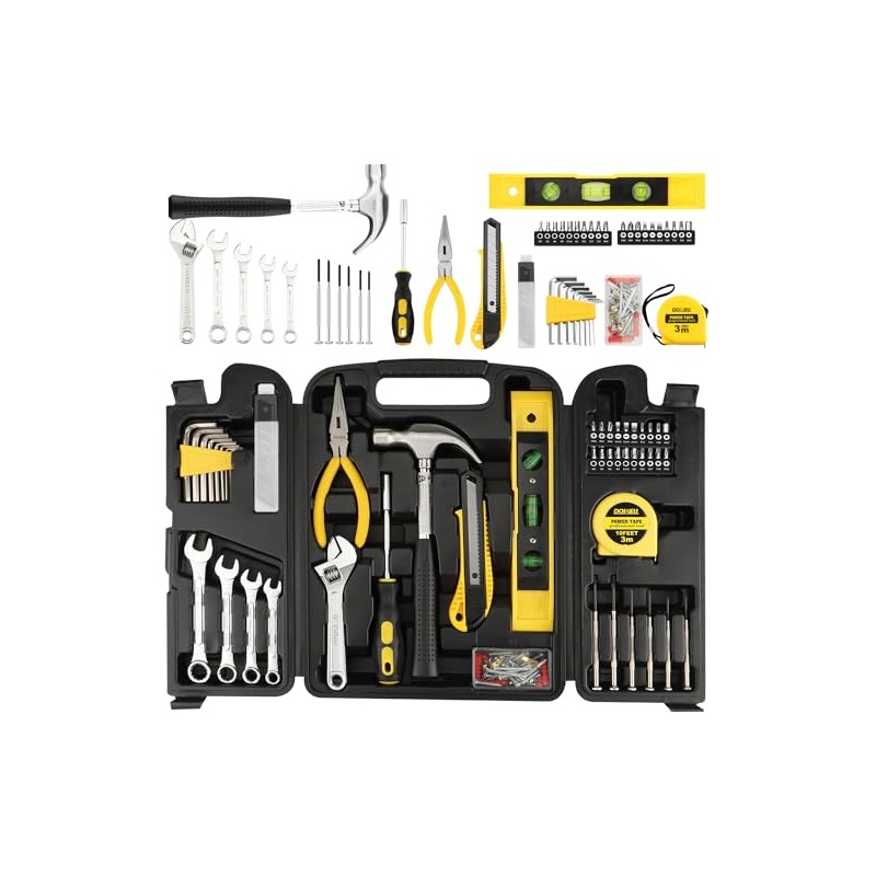 DOWELL 90 Piece Tool Set Home Repair Hand Tool Kit