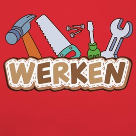 Shirtracer - Children's Apron for Boys and Girls - and Painting Apron - Works Lessons Crafts, 3 Red