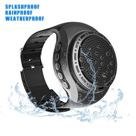 ORIDECOR Wireless Wearable Waterproof Wrist Portable Bluetooth Speaker Watch with Multi Function FM Radio & MP3 Player & TWS & Selfie & Ultra Long Standby Time for Running, Hiking, Riding（Black）