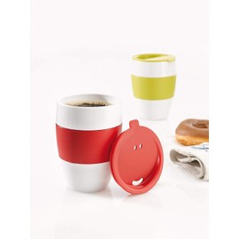 Koziol Insulated Cup with lid Aroma to go black