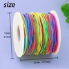 FQTANJU 2 Roll 1mm Elastic Stretchy String for Jewelry Making,
