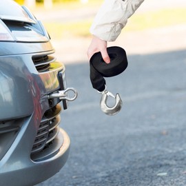 Boat Trailer Winch Strap - 10,000lbs Breaking Strength Tow Straps with Hook Heavy Duty,2x20in Automotive Towing Boat Trailer Strap for ATV Fishing Boats Towing Vehicles