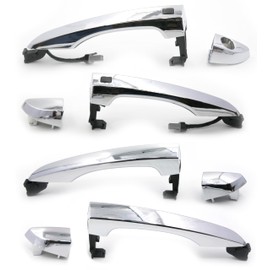 8Pcs Front Rear Left Right Exterior Door Handle Set Keyless Entry Smart Key Type for Hyundai Tucson 2015 2020