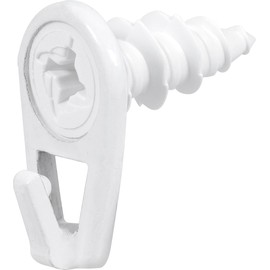 Hillman 122401 Small Self-Drilling White Wall Driller Picture Hangers 35lbs Package of 4