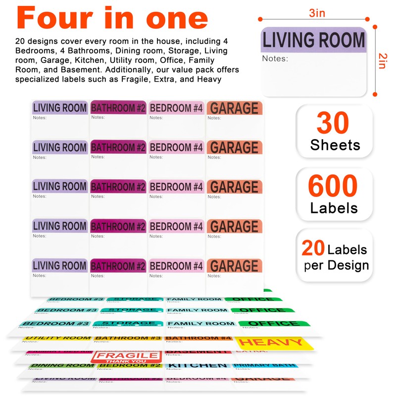 600 Count 3 x 2 Large Home Moving Packing Box
