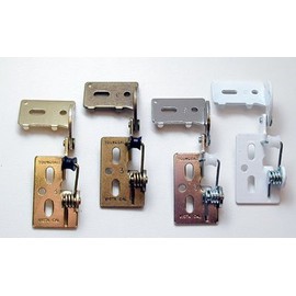 Youngdale 1/4" Overlay Self Closing Knife Hinge For 1/2" Minimum Thickness Door Antique Brass