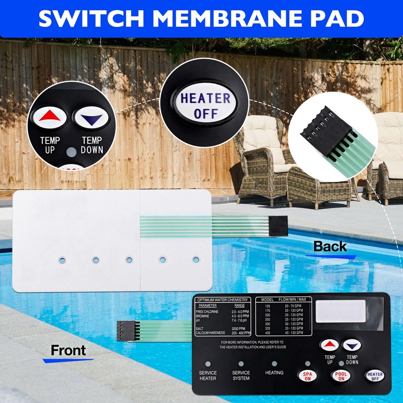 42002-0007S Control Board Kit Compatible with Pentair MasterTemp 400/300/250/200 &