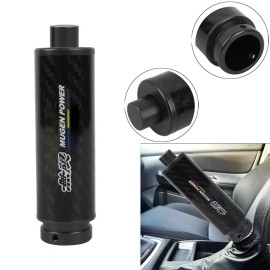 Mugen 1x MUGEN Black Carbon Fiber Car Handle Hand Brake Sleeve Universal Fitment