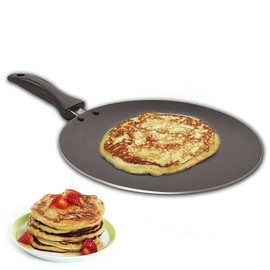 Nonstick Chapati Tava Griddle Tawa Cooking Utensil Cookware Easy pancakes omelette fried eggs bread Cookware Best Crepes Pan Rounded Base durable Roti Paratha pan Round Griddle Cookware pan (285mm)