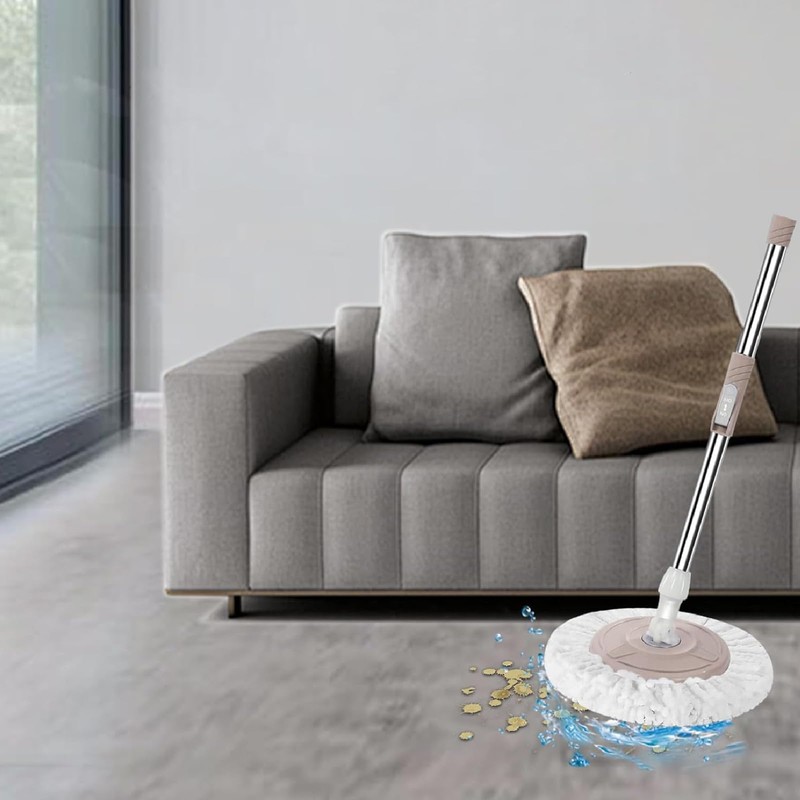 4 Pack Spin Mop Heads, Spin Mop Heads Replacement, Universal