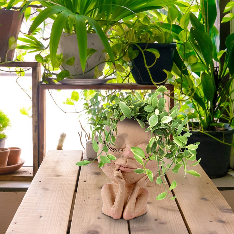 Face Planter Pots Head Planter Face Flower Pot Head Planter