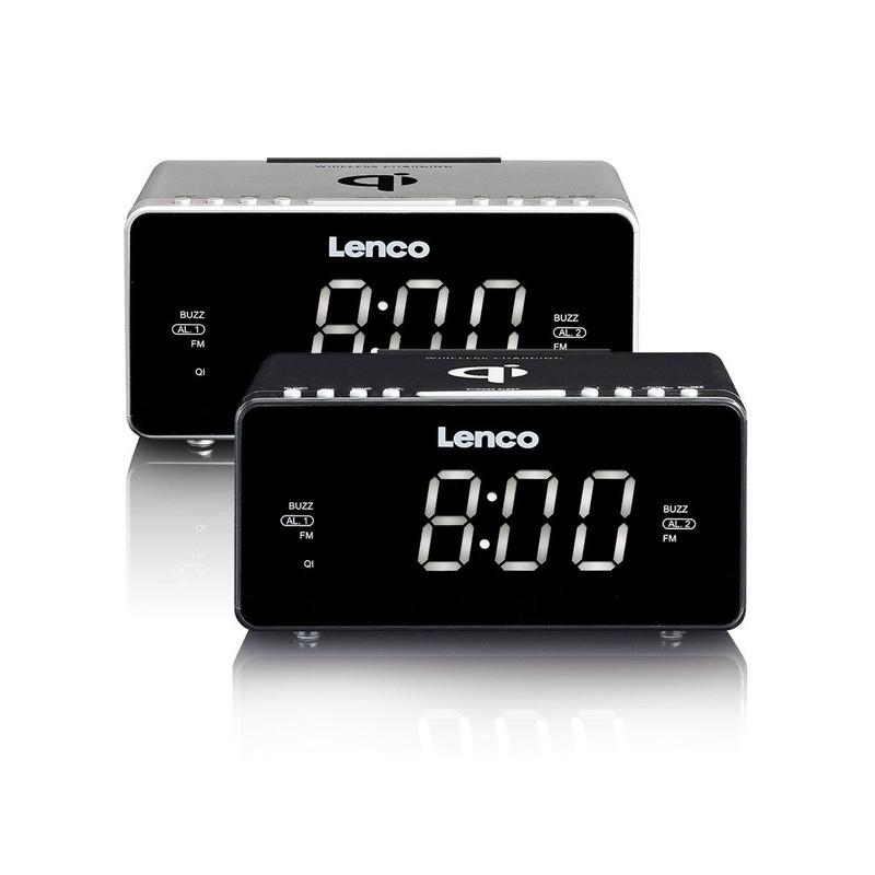 Lenco 550 Black Stereo Clock Radio with 1.2 (1.2 Inch)