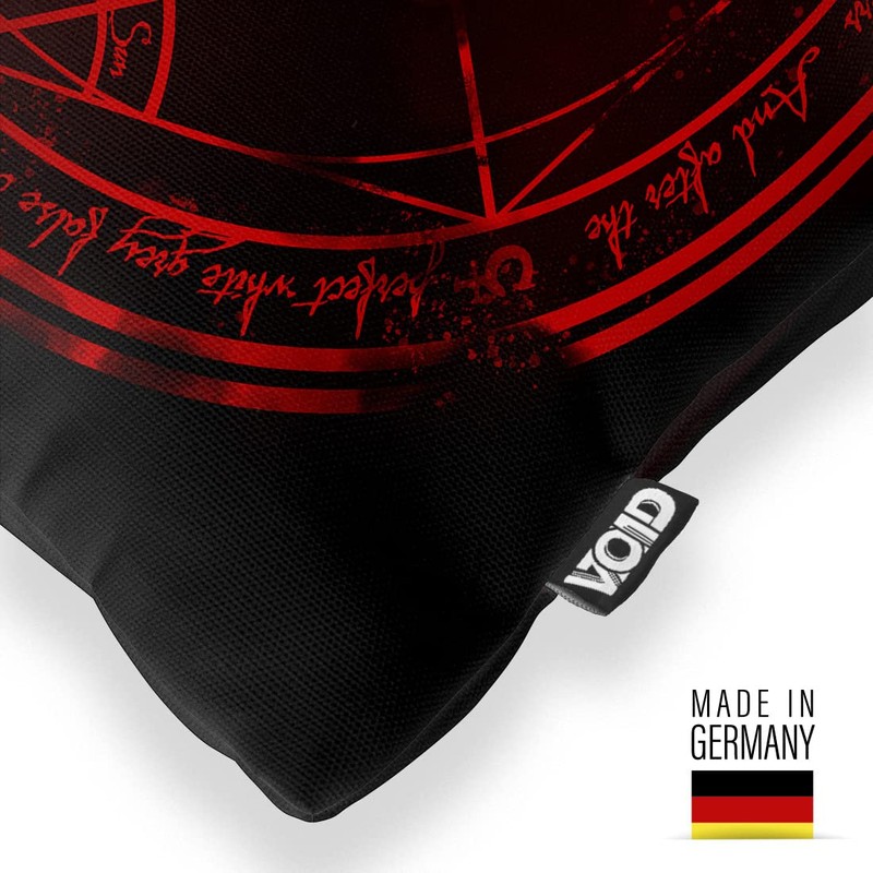 VOID Red Circle Pillow Case Cushion Cover Polyester Waterproof Outdoor