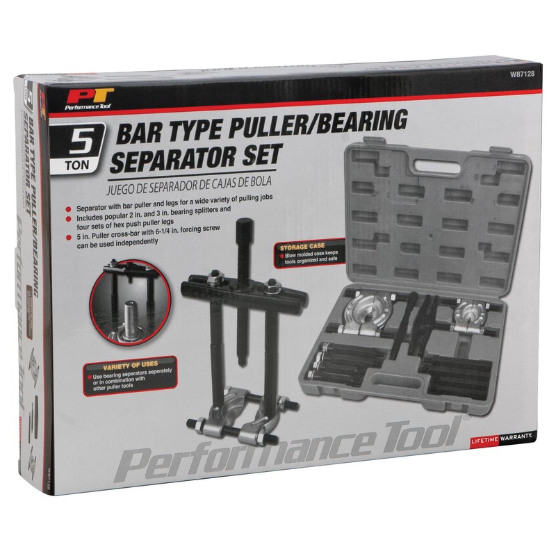 Performance Tool W87128 5-Ton Bar Puller Separator Set