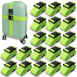 12 Pcs Luggage Straps for Suitcases, Travel Belt Suitcase Belt, Suitcase Straps, Luggage Belt Strap, Travel Straps for Luggage, Luggage Band Bag Straps