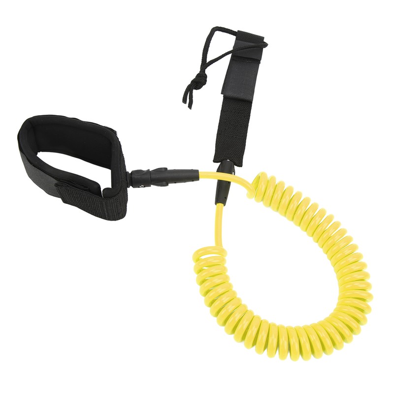 Surfing Foot Rope 7mm 10ft Coiled Spring High Elastic Adjustable