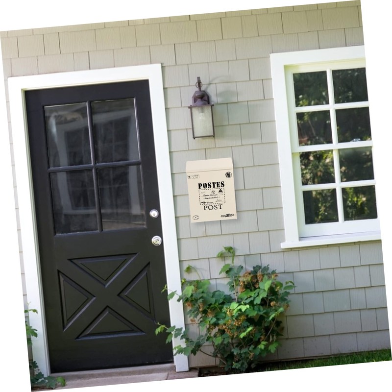 Levemolo Vintage Mailbox Wall Mount Retro Letter Box Lock Suggestion