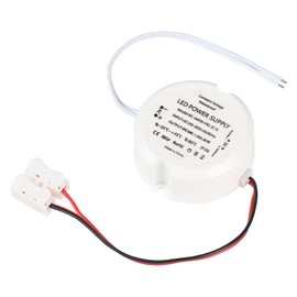 CPROSP LED Transformer Round 24 V 30 W with Wiring Plug, Power Supply Driver 230 V to AC 24 V, Mini Power Supply 55 x 23 mm, Transformer for LED Lamps, Waterproof IP66