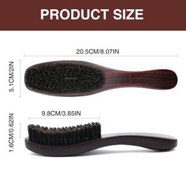 Asheyya Boar Bristle Beard Brush, Wooden Boar Hair Brush for Men for Promoting Hair Growth