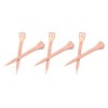 250Pcs Horseshoe Nails Copper Plating Shoeing Nails with Plastic Box