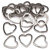 Baker Ross AW684 Heart Shaped Split Metal Rings (Pack of