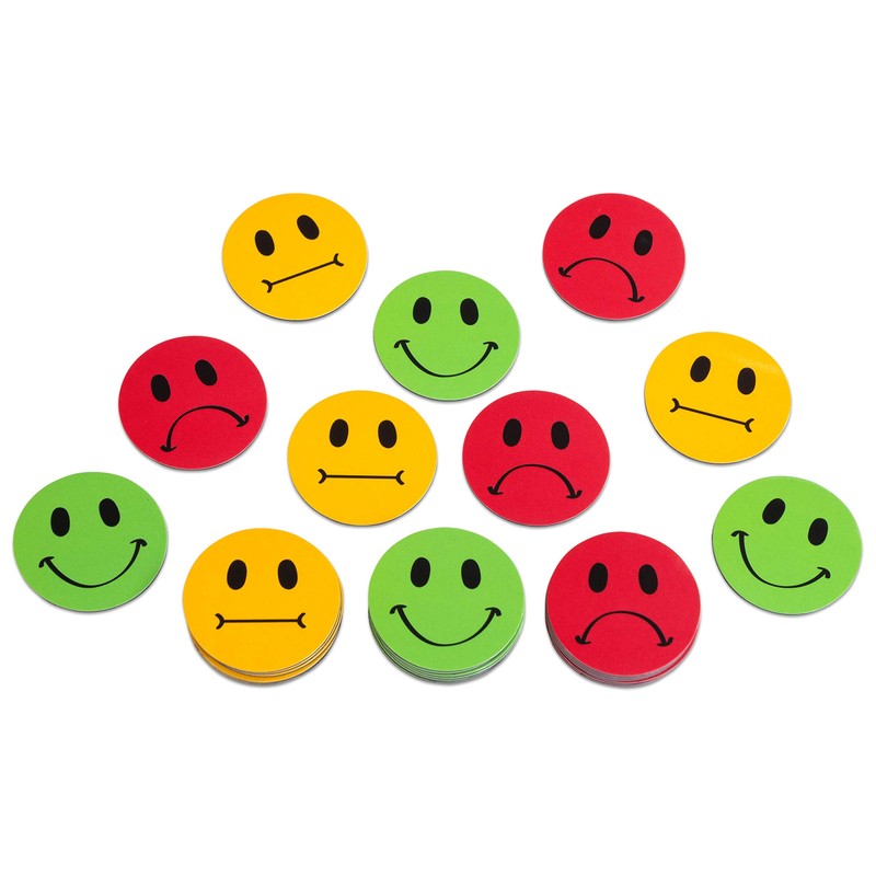 Betzold - Smiley Magnets, Pack of 30 - Traffic Light