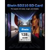 Biwin SD210 SD Card 128GB, SDXC V30 4K UHD Class