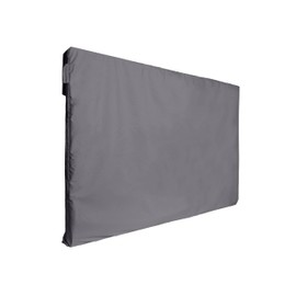 Covermates Outdoor Full TV Cover - Various Sizes, Durable Polyester, Weatherproof, Dustproof, Remote Pouch, Outdoor TV Covers, 55-59 Inch Screen Size, Charcoal