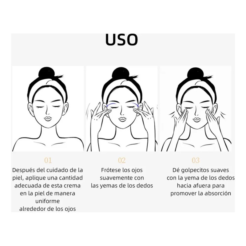 MOPOYAT Crema para Ojos Ginseng y Caracol Nutritiva 30g x2
