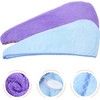 2 Piezas Toalla de Secado Rápido para Cabello Turbante de