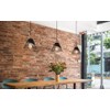 Mxsaoud Black Pendant Lights Kitchen Island,Black Pendant Light,Adjustable Wood Hanging