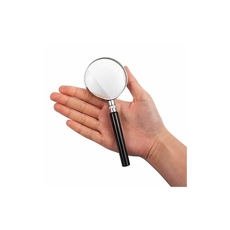 10X Handheld Magnifier Magnifying Glass Handle Low Vision Aid 50mm