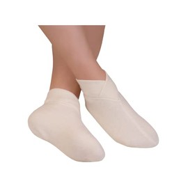 wobera Angora Foot Warmer with Wide Entry for Pressure Sensitive Feet, natural white, 38-40