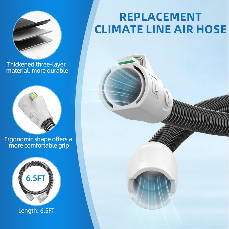 Improved Version Replacement Hose for Climate Line Air - 6.5Ft,