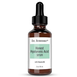 Sérum de ácido hialurónico para la piel, hecho con ácido hialurónico 100% puro, relleno, antienvejecimiento, hidratante, con vitamina B5 por Dr. Brenner