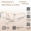 MACJERO Oversized Square Blue Light Blocking Glasses for Women Men,