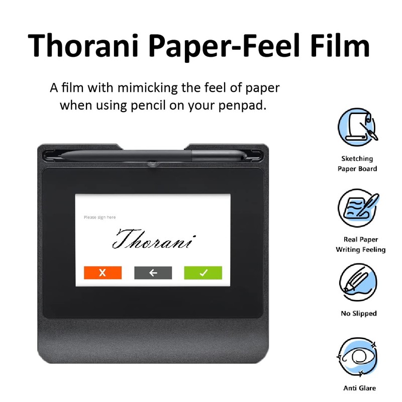 Pack of 2 Paper-Feel Signature Film for Stepover NaturaSign Pad