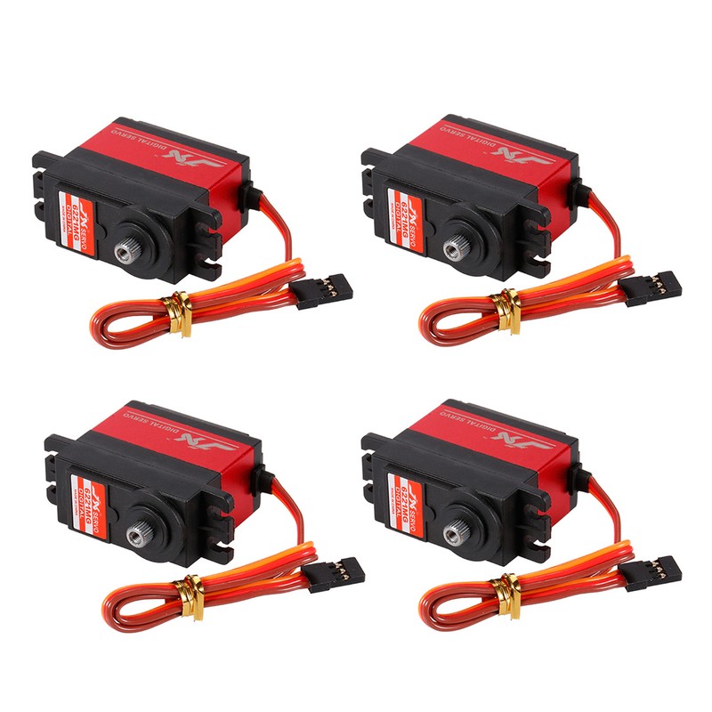 4pcs JX PDI-6221MG Metal Gear Digital Servo 20kg Torque Aluminums