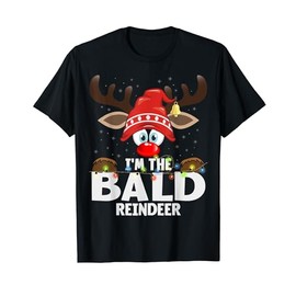 Christmas Matching I'm The Bald Reindeer T-Shirt