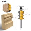 5pcs 8mm Shank Handrail Router Bit Cabinet Door Top Line