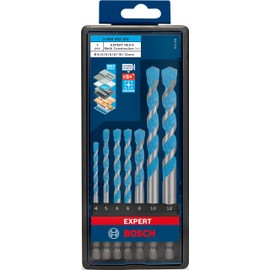 Bosch 7x Expert HEX-9 Multi Construction Drill Bit Set (for Concrete, Soft Ceramic Tiles, 4-12 mm, Professional Accessories Hammer Drill, Screwdriver, Drill)