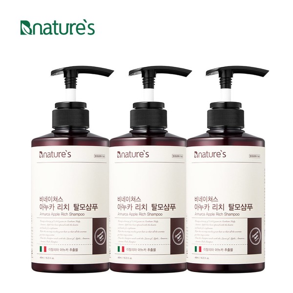Be Nature&#39;s Anuka Rich Shampoo 480ml [3 cans] / Relieve