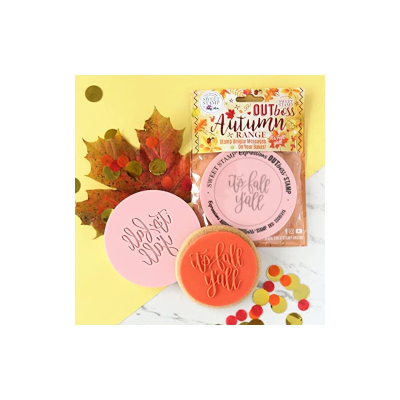 Sweet Stamp by AmyCakes Autumn Outboss Plastic Expression Stamp, It's