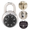 Rotary Digit Code Combination Padlock Round Security Lock for Door