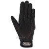 Franklin Men's Batting Gloves, Power Strap Chrome, Black, M