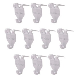 INCREWAY Claw Drywall Picture Hanger, 10PCS Nail-Free Picture Hangers Easy Tool-Free Drywall Art Hanger Hooks for Photo Frame, Small Mirrors, Artworks (White)