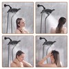 BRIGHT SHOWERS High Pressure Dual Shower Head Combo with Rainfall